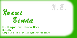 noemi binda business card